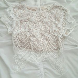 Lace crop top
