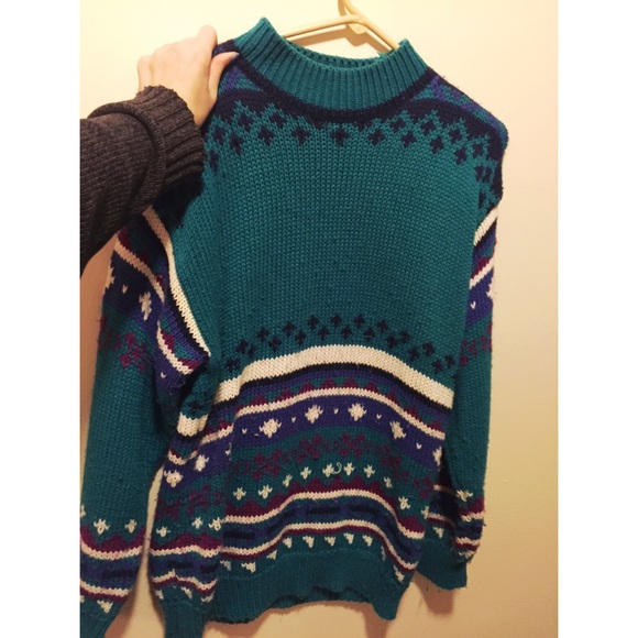 Retro knit sweater