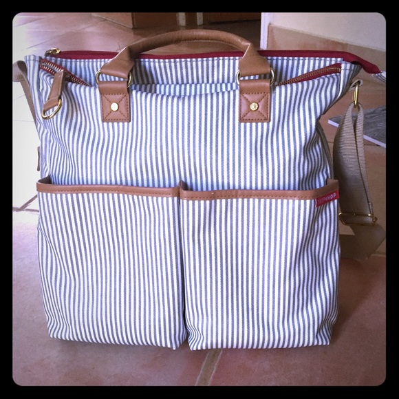 Skip Hop Duo Diaper Bag, French Stripe