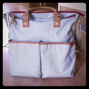 Skip Hop Duo Diaper Bag, French Stripe