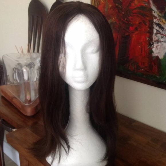 Human hair lace front wig