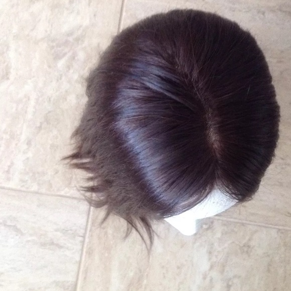Human hair lace front wig