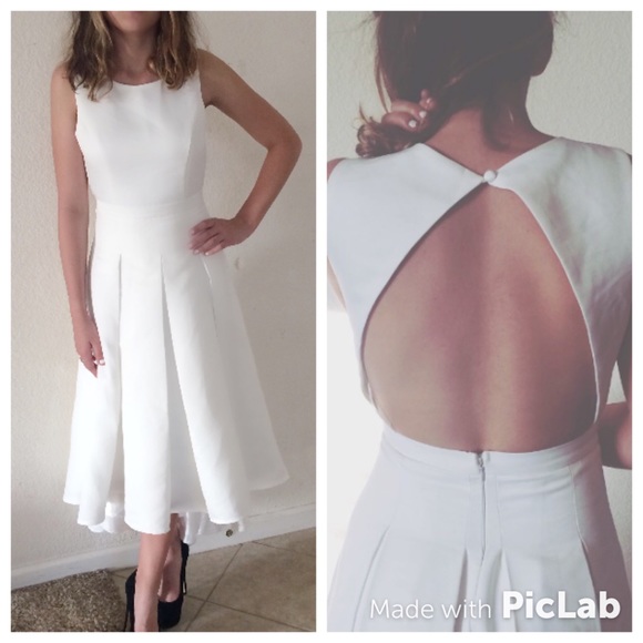LuLu*s Paso Doble Take Ivory High Low dress Sz S