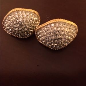 Joan Rivers pave earrings