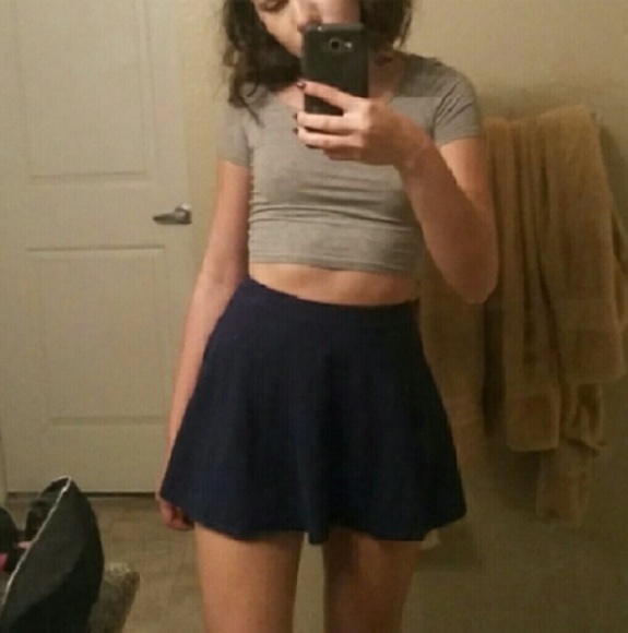 🌠Navy Blue skater skirt