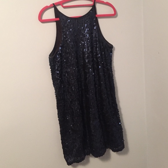 Forever 21 navy sequin dress