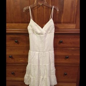White linen dress.  Size 3