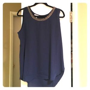 Spence embellished sleeveless top