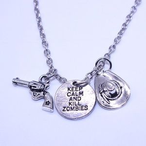 Walking Dead 'Keep Calm And Kill Zombies' Necklace