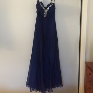 Royal blue prom dress