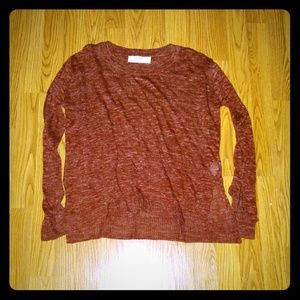 Zara Knit red two tone sweater