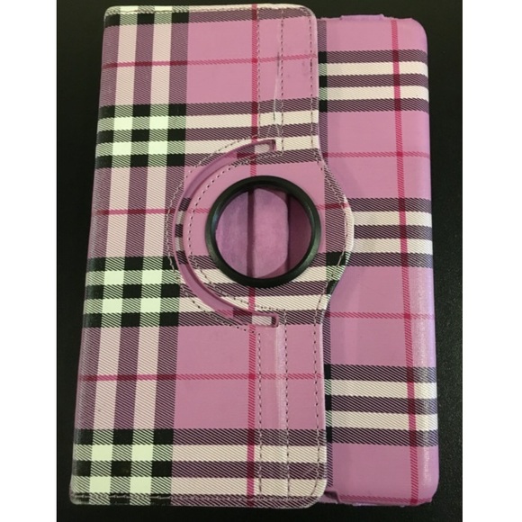 NOVA CHECK MINI IPAD COVER CASE IN PINK NEW