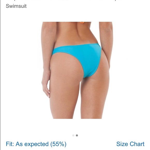 Cheeky bikini bottom turquoise blue - Picture 2 of 3