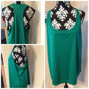 Green tank top. New without tags