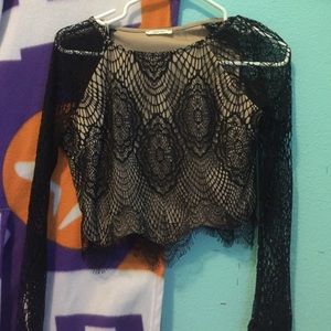 Lace crop top