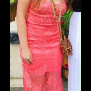 Lace Pink Sparkle Dress