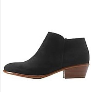 ❌SOLD❌Black Faux Suede Booties -- NWOT