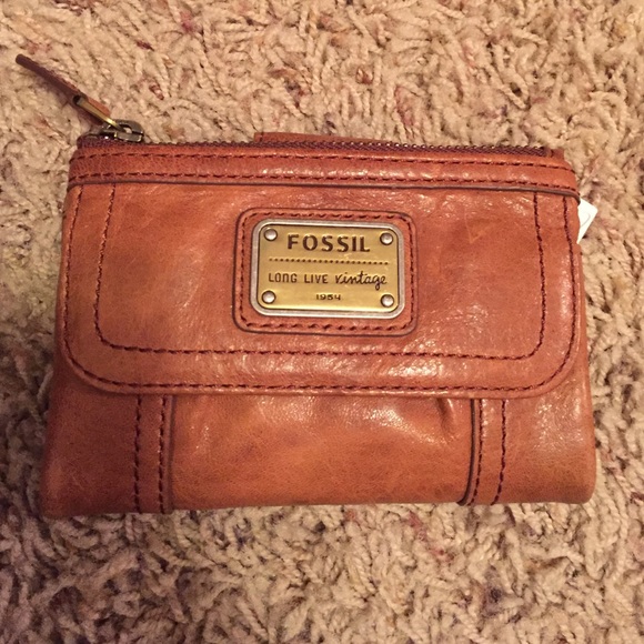 Small Brown Fossil Wallet