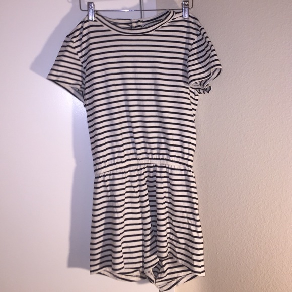 AMERICAN APPAREL Striped T-Shirt Romper
