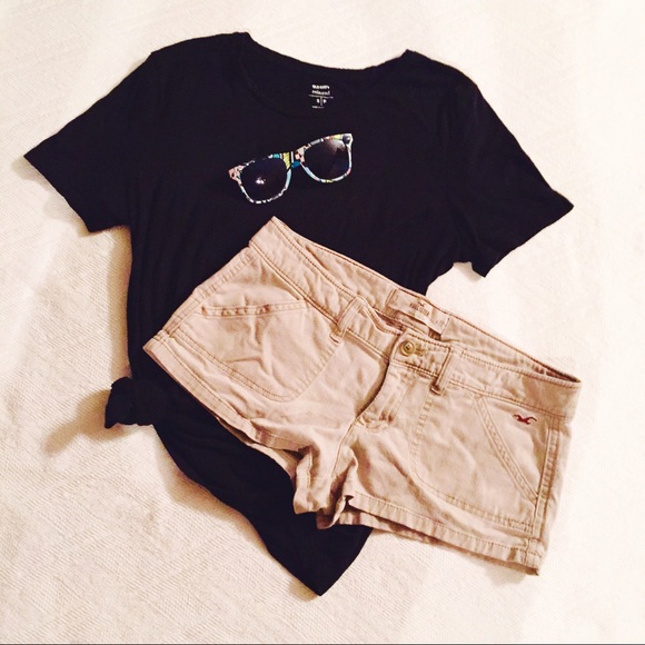 Hollister KHAKI Social Stretch Shorts Sz 27