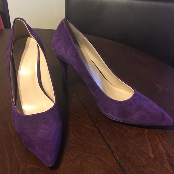 Nine West suede stilettos.