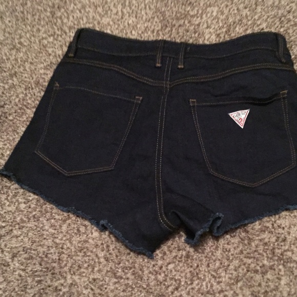 guess high waist shorts