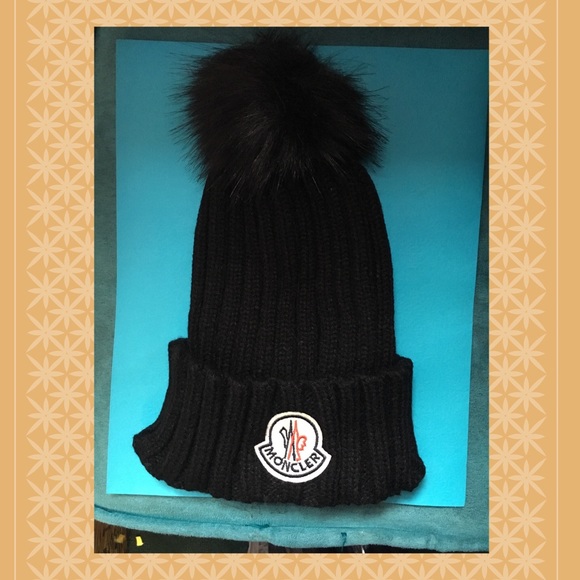 Black Moncler-Inspired PomPom Hat