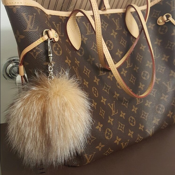 Accessories - Fashion Real Fox Fur Ball Keychain Genuine Pompom