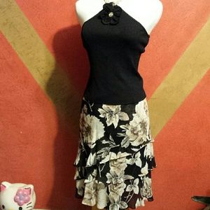 Stunning st john evening knit halter top/ skirt se