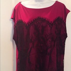 New York & Co Cap Sleeved Blouse