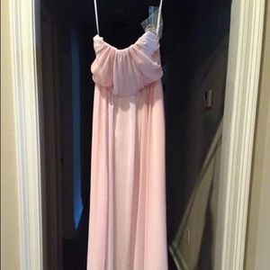 NWT Blush Chiffon Jim Hjelm Dress Size 4/6