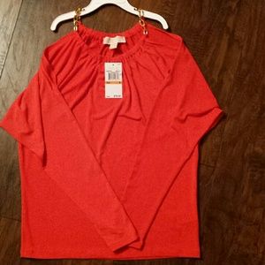 NWT Michael Kors long sleeve shirt, super cute!