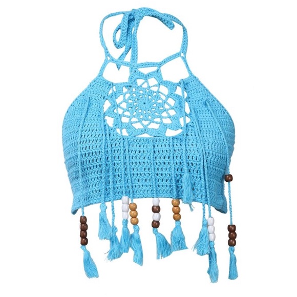 Tops - Crochet halter top