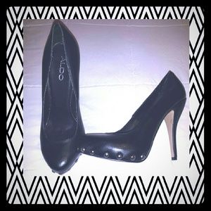 Aldo Black Heels Size 39