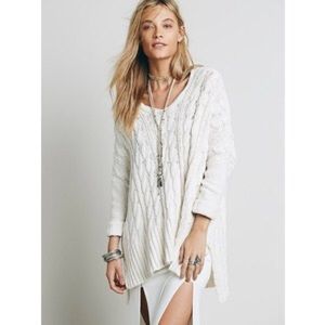 [XS] free people oversized open knit sweater