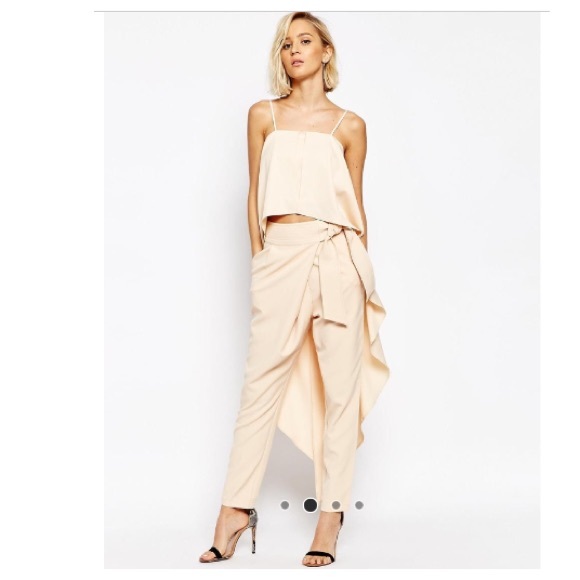 Lavish Alice Peg Pant with Tie Belt