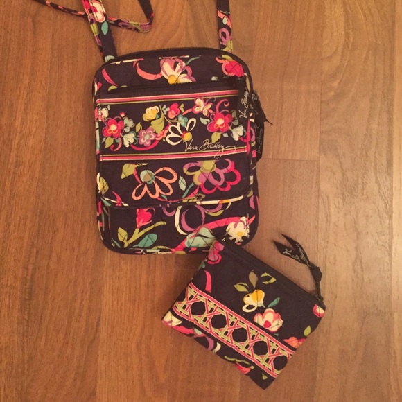 Vera Bradley mini hipster and pouch