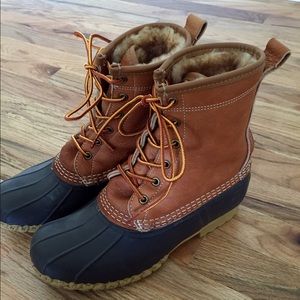 L.L. Bean women's Tumbled-Leather boots