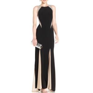 Xscape prom gown size 8 crystal beaded detail