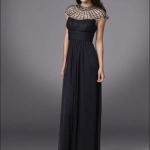 Xscape beaded yoke ballgown