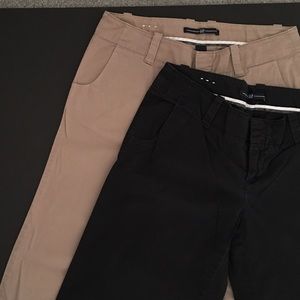 GAP | black and tan pants bundle