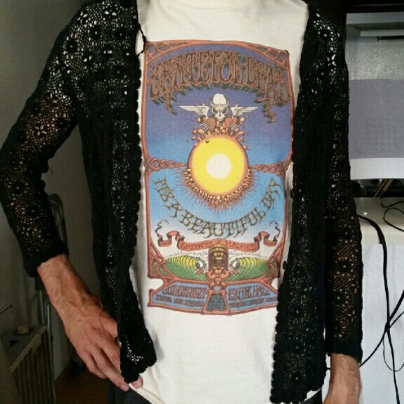 Crocheted cardigan - Additional photos, modeled - Picture 4 of 4