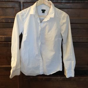 J. Crew white button up shirt