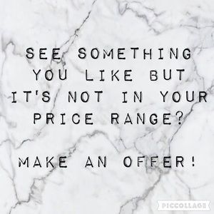 Accepting Reasonable Offers!