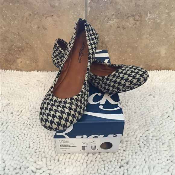 Lucky Brand houndstooth ballet flats