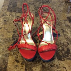 Wild Pair Ankle Wrap Palace Wedges