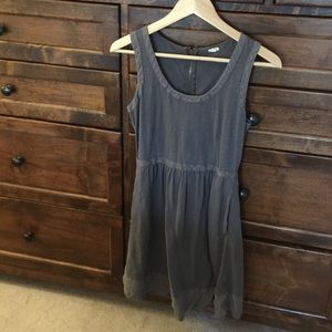 Gray casual summer dress