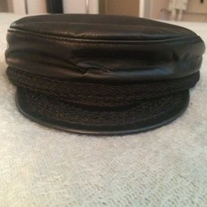 Leather Lieutenant Cap