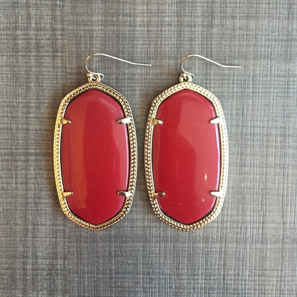 Red Danielle Kendra Scott Earrings