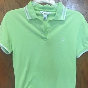 Pastel Green Lilly Pulitzer Polo Shirt (Size S)